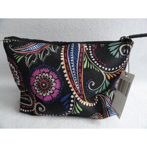 New! Vera Bradley Bandana Swirl Large Cosmetic Bag